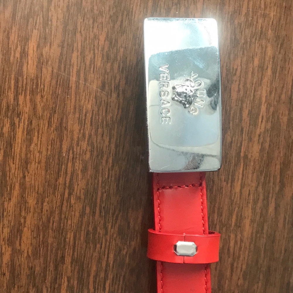 Vintage Young Versace Red Kids Belt